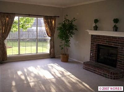 big windows in family room