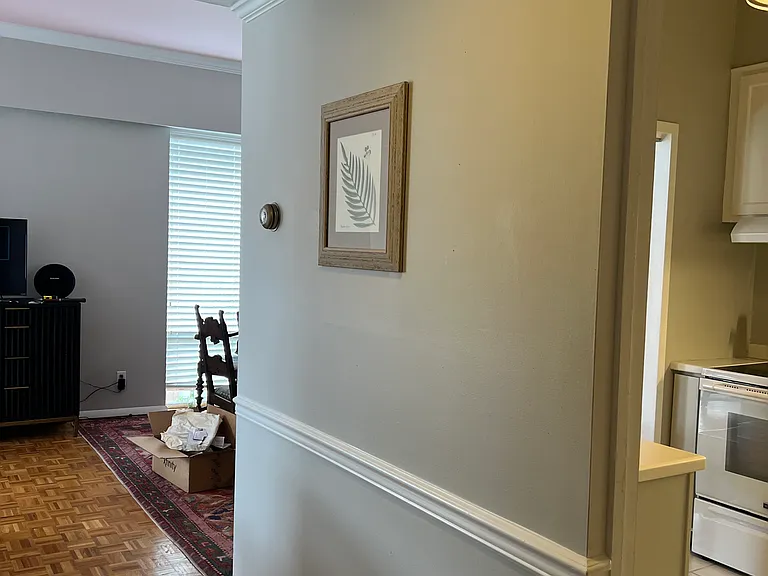 Other side of hallway - with opening into kitchen