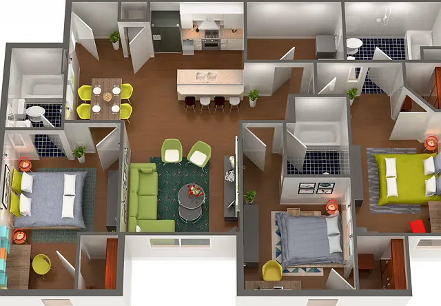 3x3 Floor Plan 3x3 Floor Plan