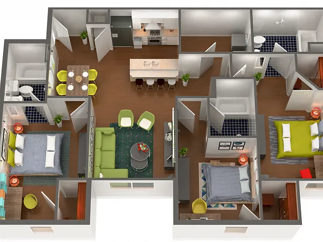 Floor plan 3X3