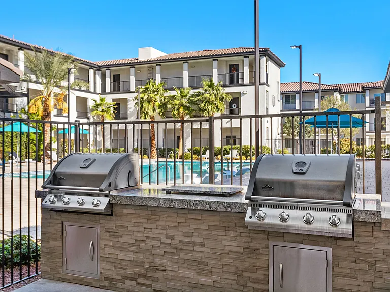 Fire up the grill and enjoy outdoor dining with friends.