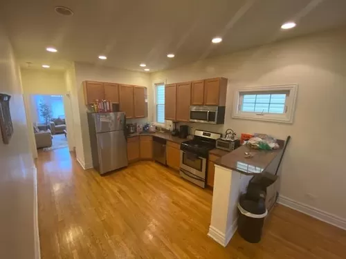 Overhead view of Kitchen and hallway to Family Room - 1125 W Patterson Ave #1