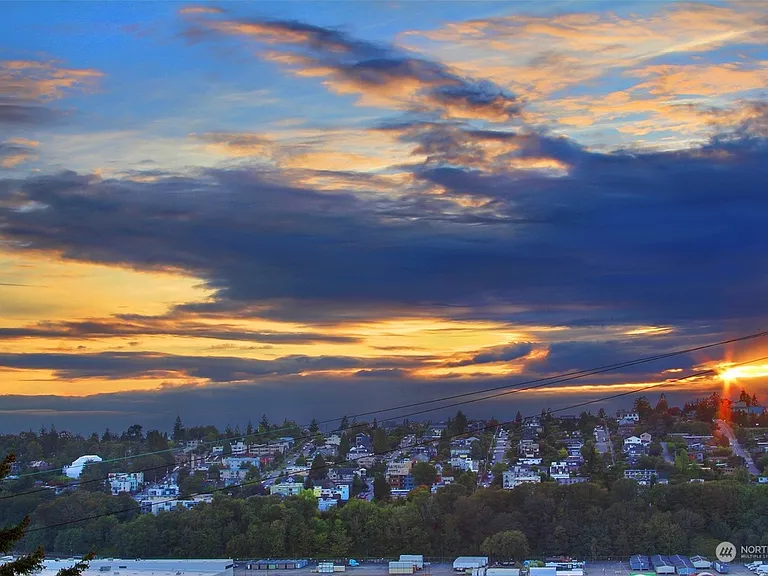 Enjoy picturesque sunset views across the Magnolia neighborhood skyline.