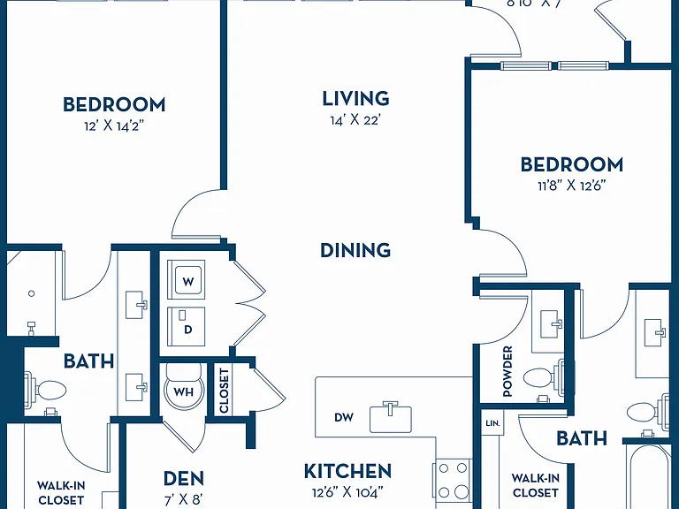 2 Bedroom | 2.5 Bath | 1227 SF 2 Bedroom | 2.5 Bath | 1227 SF