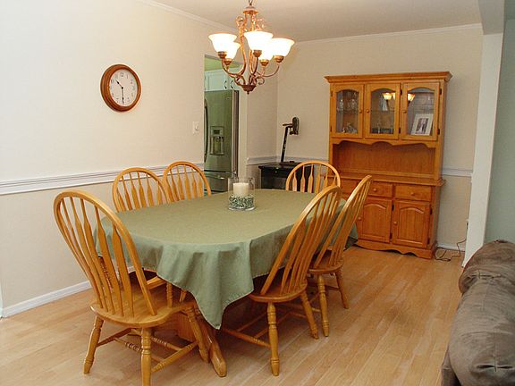 Dining room with hardwood floors