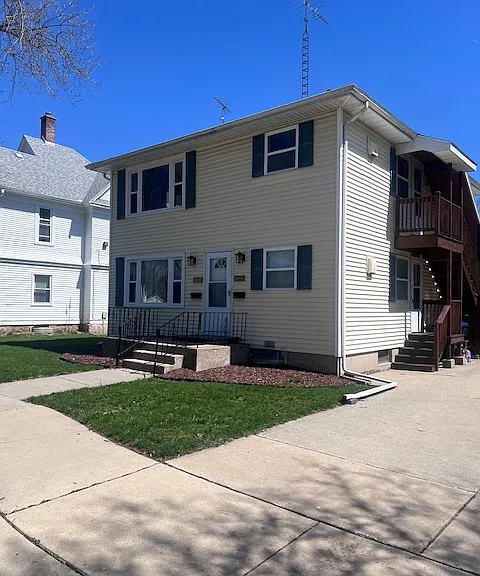 Private side entry for each unit or a shared front entrance