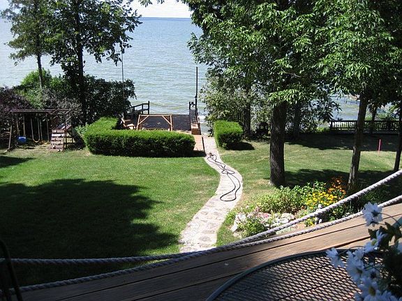 view of bay from front deck