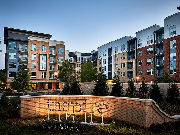 Exterior of Inspire Apartments