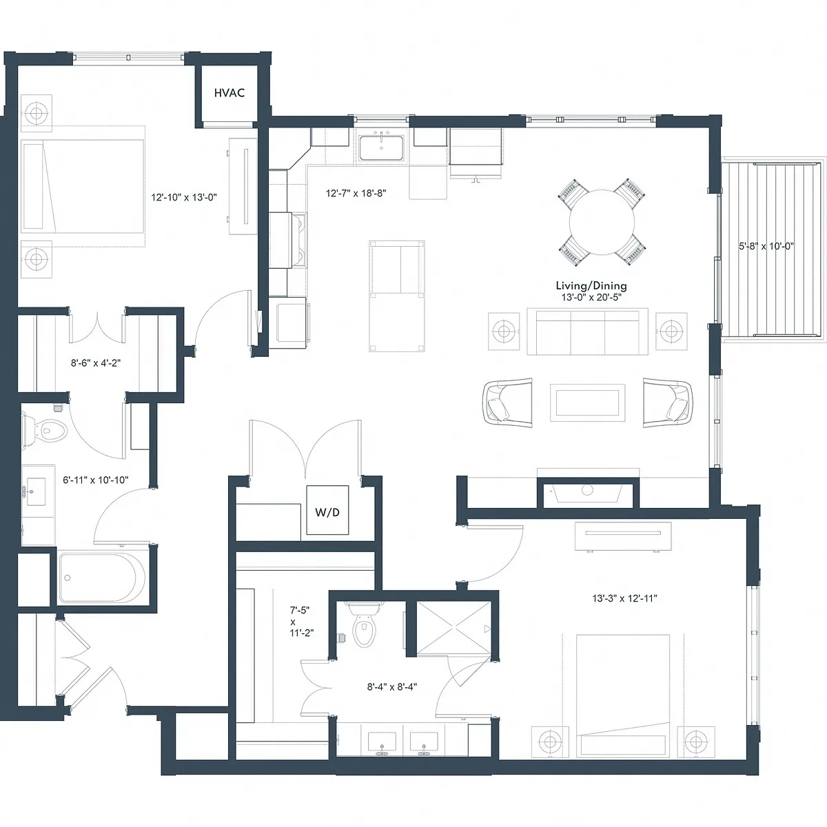 Floor plan Tack