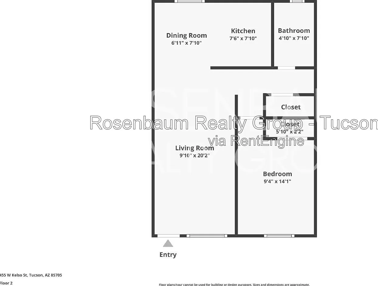 1 bed, 1.0 bath, 570 sqft, $599 — Photo 2
