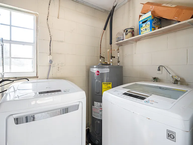 Indoor Laundry Space.