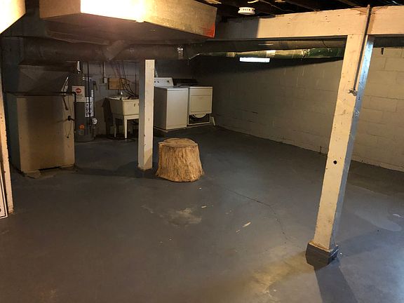 Basement with W/D in far corner