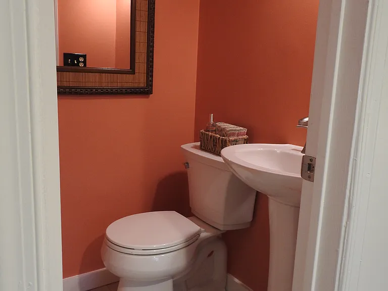 Downstairs powder room
