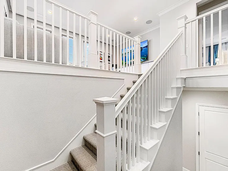 Head on up to a spacious bonus loft/home office/movie room.