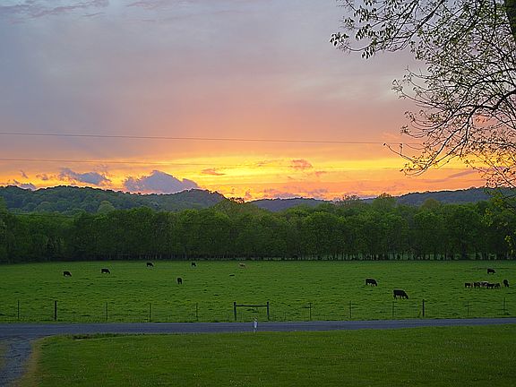 Sunset from the porch!