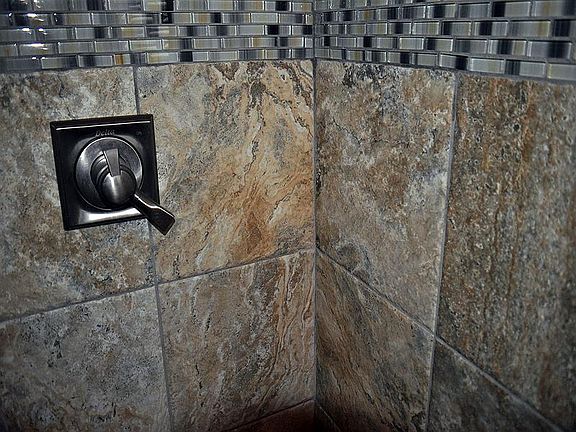 Custom tile  work in shower