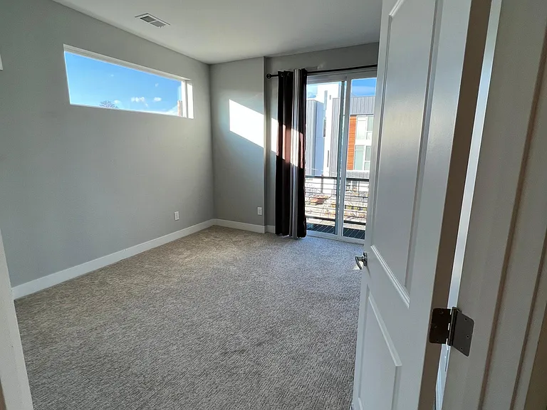A guest room can be used as an office.