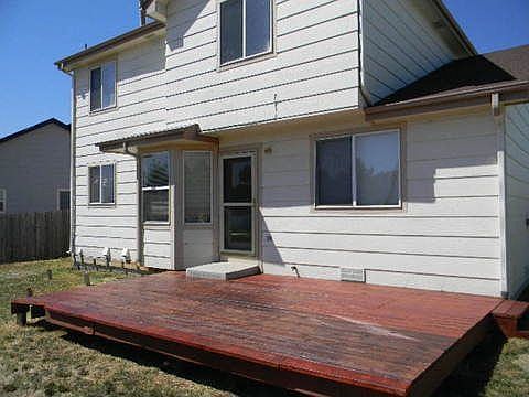 Back yard deck- newly stained