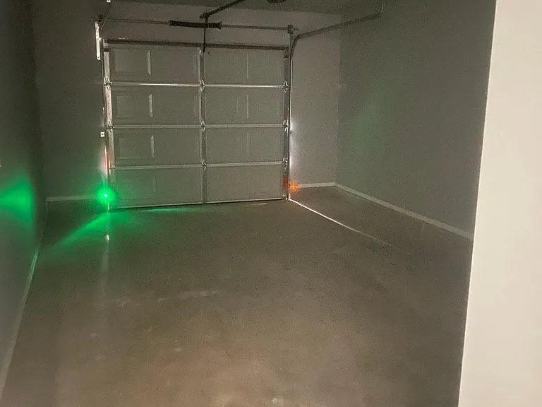 Single car garage with opener