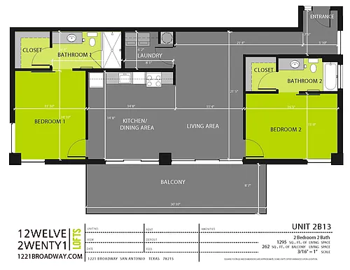 Floor plan 2B13