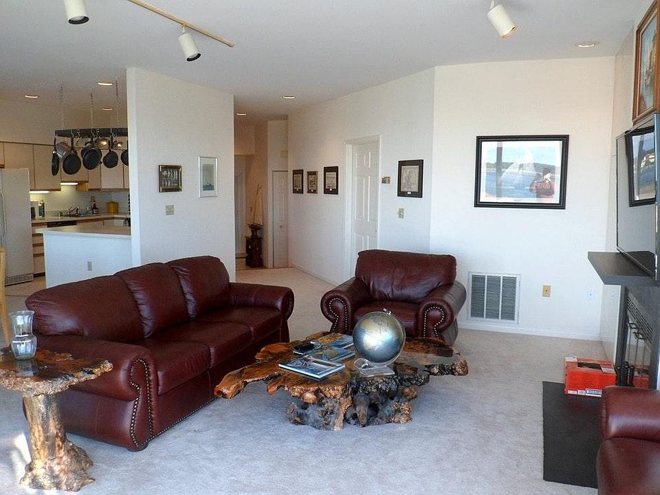 living room and fireplace