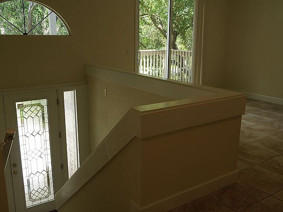 top of stairs/dining area