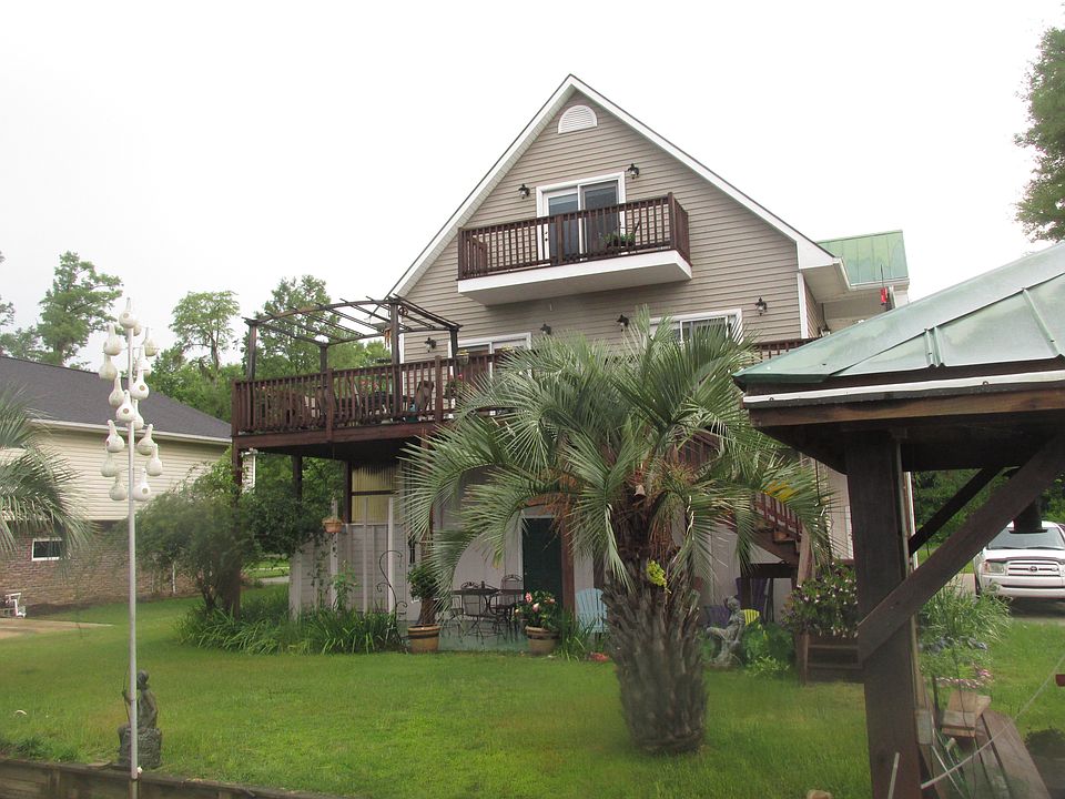 River front view of our home