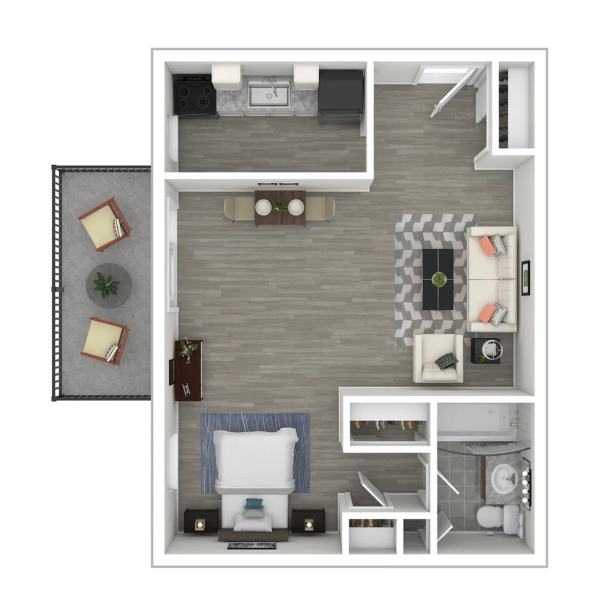 Floor plan Studio D
