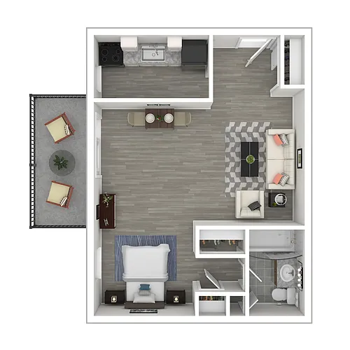 Floor plan Studio D