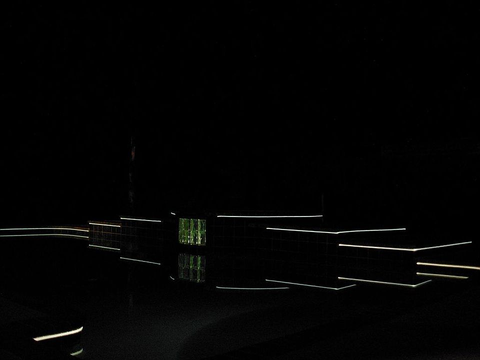 pool at night