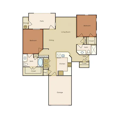 Floor plan B2G1