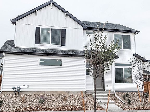 Garage faces the auto court, making the front of the home inviting.
