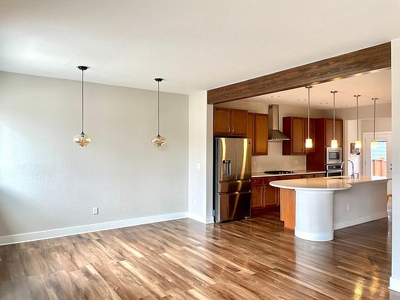 Kitchen and Dining Room (view from living room)