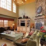 Similar home. Great room.