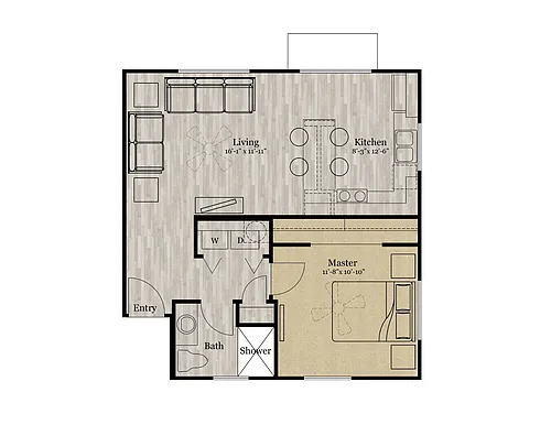 Floor plan The Alcove