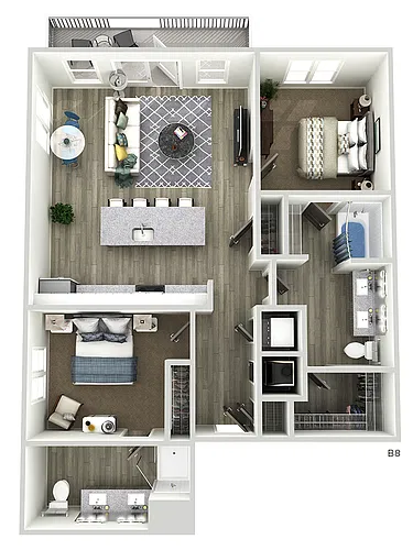 Floor plan B8