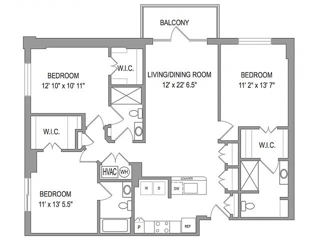 Floor plan 3x3 Patio