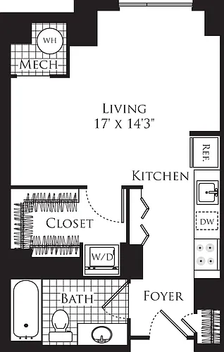 Floor plan Studio- 511