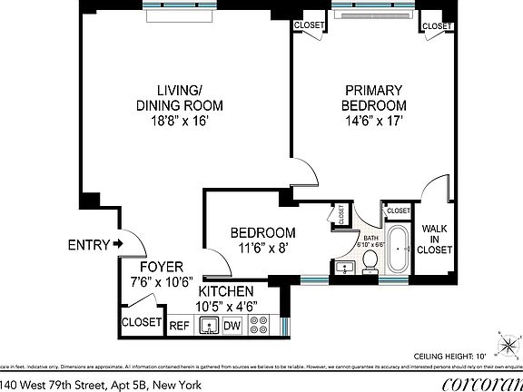 2nd image of 140 W 79th St APT 4B