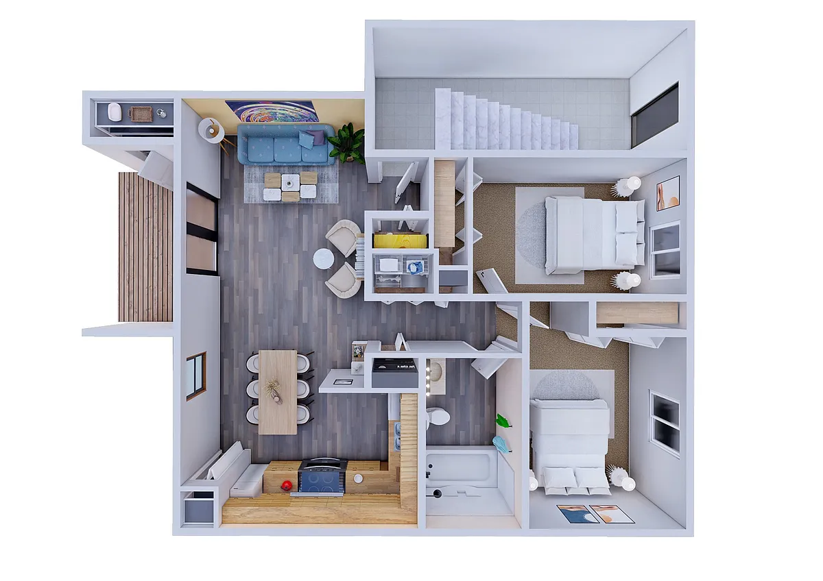 Floor plan TT - 2B | Phase 1