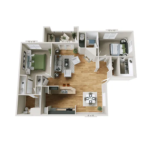 Floor plan The Cambridge