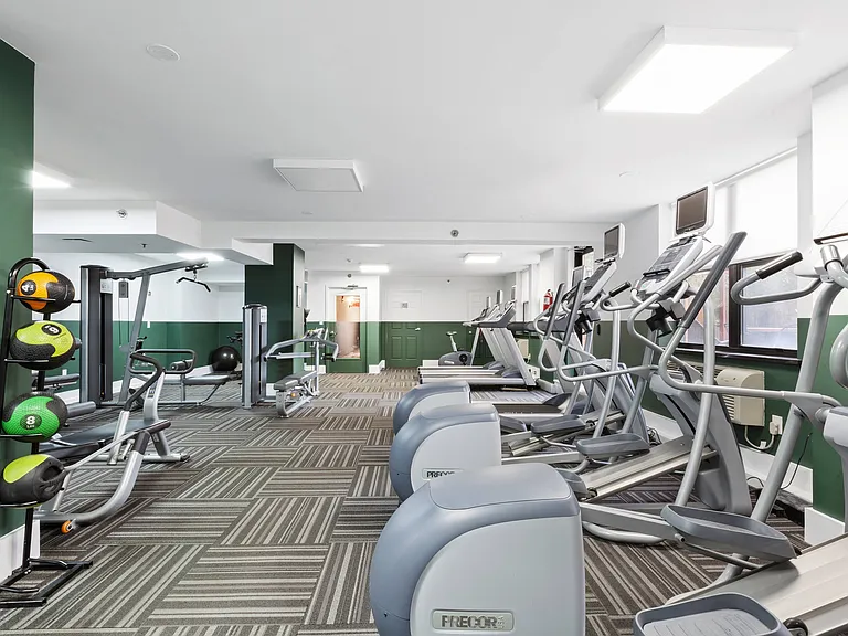 Fitness center cardio equipment