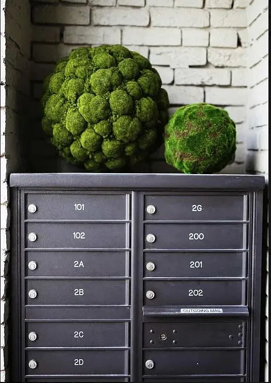Mailboxes at tenant Entrance
