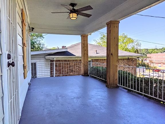 Oversized front porch with view