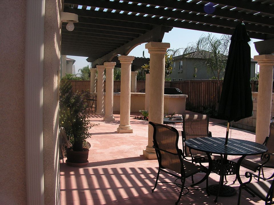 A view of the patio area