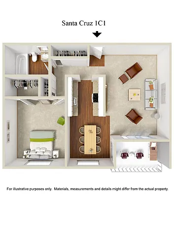 Floor plan Santa Cruz