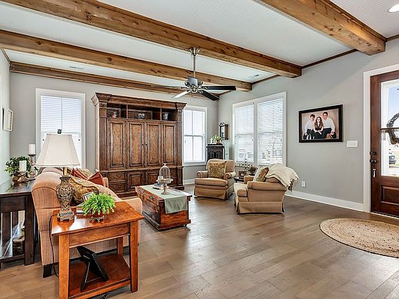 Cedar beams/beadboard