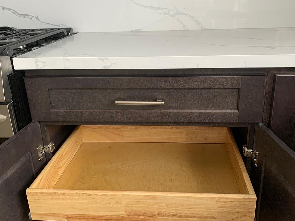 New cabinets, quartz counters/backsplash