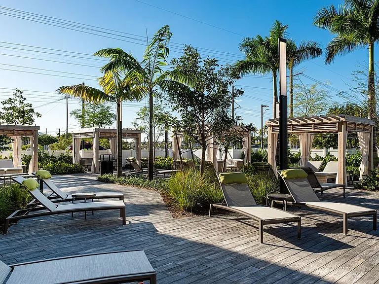 Pool Deck, Lounge and Cabanas