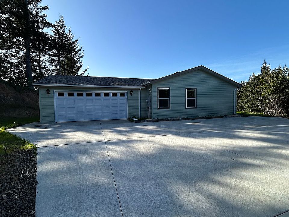 House and attached garage